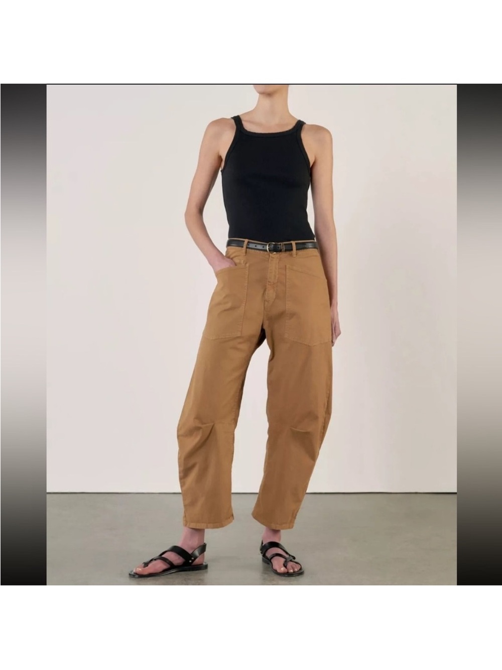 Nili Lotan Shon Pant in Tawny Sz 2